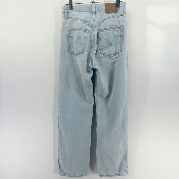 Levi’s Ribcage Straight Ankle High Rise Jeans Bernal Love Size 25 - Picture 4 of 9